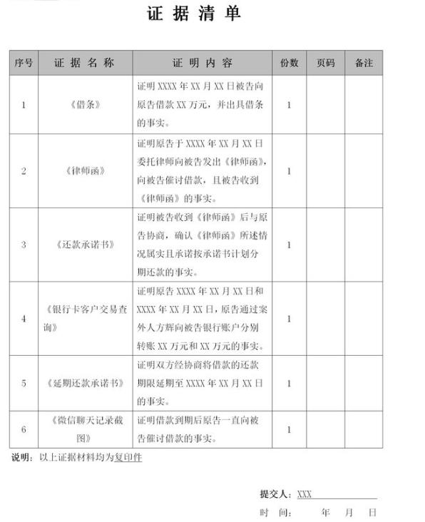 银行流水、收据、证人证言等。如果证据多，就编个序号，写个证据目录。4、立案流程可以去法院立案，也可以直接在小程序上在线立案。可以上传起