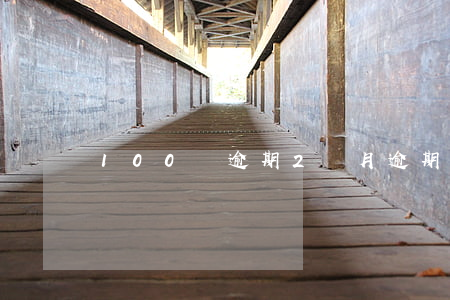 100塊逾期2個月(逾期二個月)