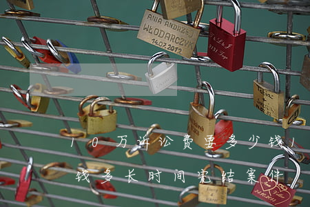 10万诉讼费要多少钱(10万诉讼费要多少钱,多长时间完结案件)