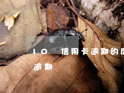 10張信用卡逾期的后果(10張信用卡全部逾期)