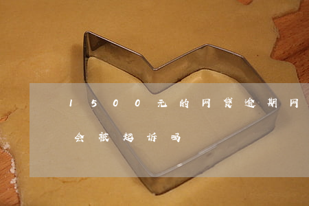 1500元的网贷逾期(网贷逾期2000多会被起诉吗)