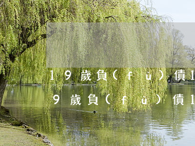 19歲負(fù)債10000怎么辦-19歲負(fù)債1萬怎么辦
