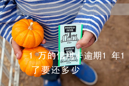 1万的信用卡逾期1年(1万信用卡逾期一年了要还多少)