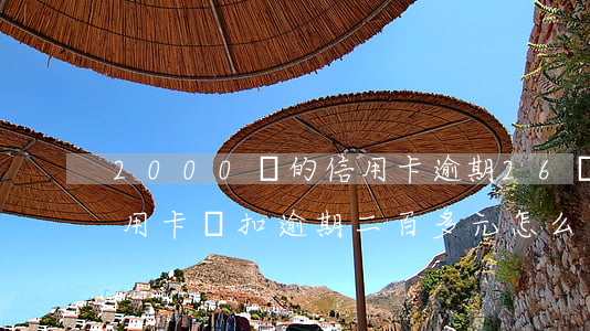 2000塊的信用卡 逾期26個月 怎么消（信用卡沒扣逾期二百多元怎么辦）