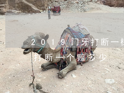 2019门牙打断一棵可以赔多少钱(门牙被打断一个赔多少)