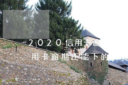 2020信用卡逾期还可以网贷-有当前信用卡逾期还能下的网贷