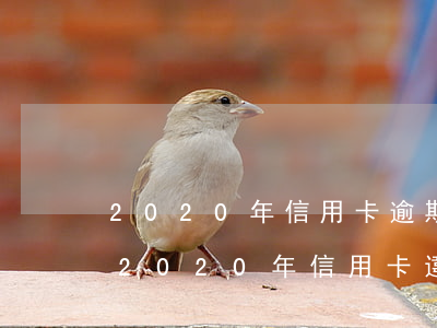 2020年信用卡逾期不還新規(guī)(2020年信用卡違約)