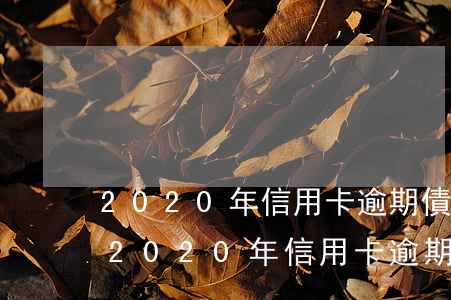 2020年信用卡逾期債務(wù)重組-2020年信用卡逾期債務(wù)重組案例
