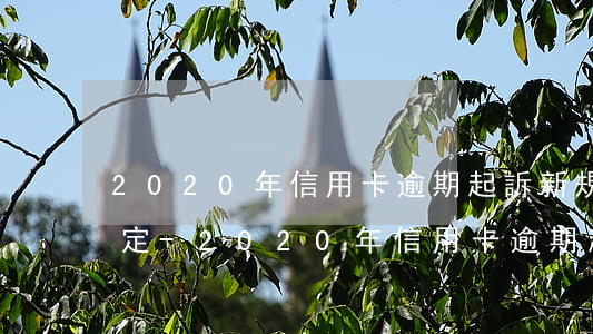2020年信用卡逾期起訴新規(guī)定-2020年信用卡逾期起訴新規(guī)定是什么