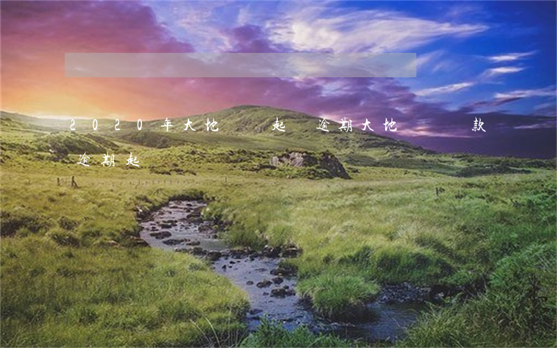 2020年大地時貸起訴逾期(大地時貸貸款逾期起訴)