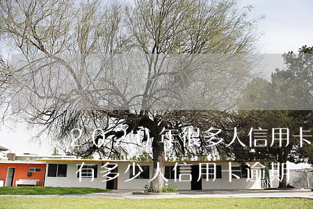 2020年很多人信用卡逾期嗎(2020年有多少人信用卡逾期)