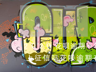 2020花呗逾期半年(2020年花呗逾期上征信吗?花呗逾期有什么后果)