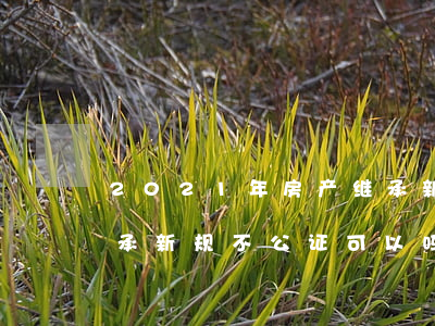 2021年房产继承新规(2021年房产继承新规不公证可以吗)