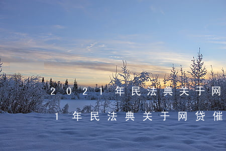 2021年民法典关于网贷催收全-2021年民法典关于网贷催收全文解释
