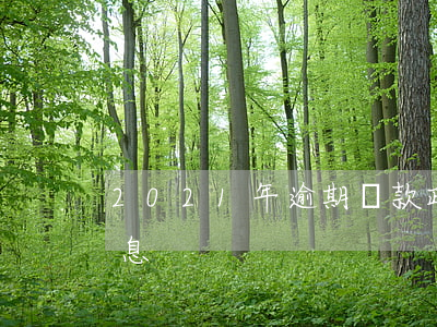 2021年逾期還款政策(2021年逾期利息)