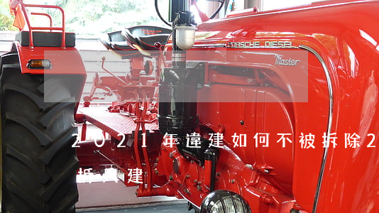 2021年違建如何不被拆除(2021年不拆只建)