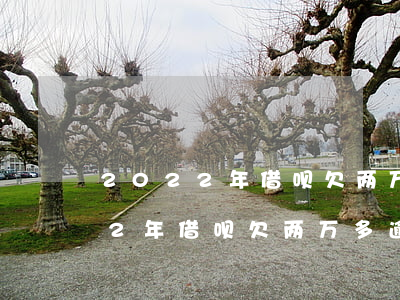 2022年借呗欠两万多逾期不还-2022年借呗欠两万多逾期不还会怎样