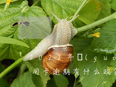 2022年國(guó)家對(duì)信用卡逾期有什么政策-2022年國(guó)家對(duì)信用卡逾期有什么政策嗎