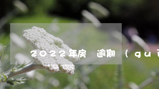 2022年房貸逾期規(guī)定