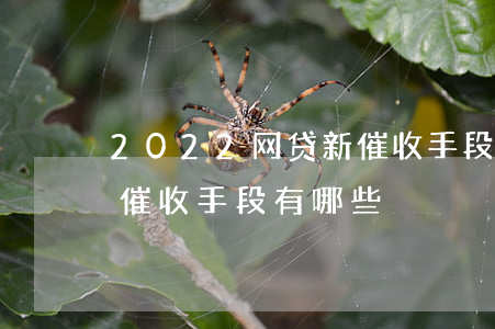 2022网贷新催收手段-2022网贷新催收手段有哪些