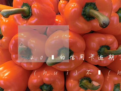 20萬的信用卡逾期了 信用卡20萬逾期會(huì)不會(huì)坐牢