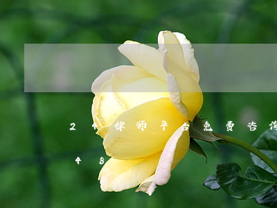 24律师平台(免费咨询法律律师在线12348)