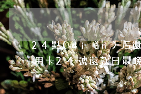 24點(diǎn)后還信用卡算逾期嗎(信用卡24號還款日最晚)