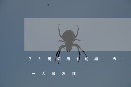 25萬信用卡逾期一天-25萬信用卡逾期一天會怎樣