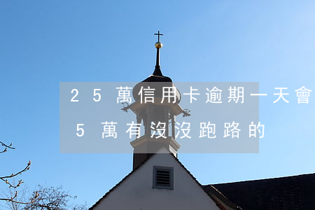 25萬信用卡逾期一天會怎么樣(欠信用卡25萬有沒沒跑路的)