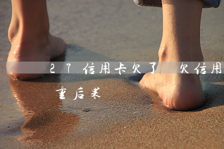 27信用卡欠了債(欠信用卡最嚴(yán)重后果)