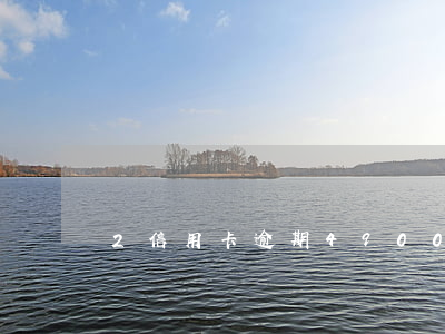2信用卡逾期49000(2信用卡逾期立案標準)