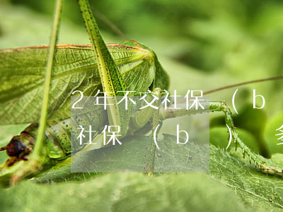 2年不交社保補(bǔ)償多少錢(2年不交社保補(bǔ)償多少錢,離職后應(yīng)該怎么賠償)