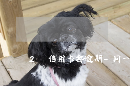 2張信用卡都逾期-同一張信用卡逾期2次