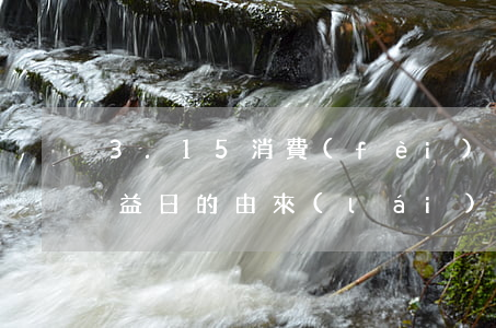 3.15消費(fèi)者權(quán)益日的由來(lái)