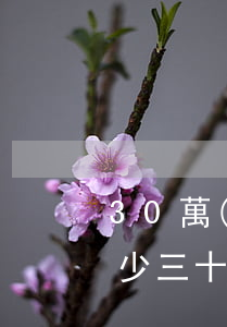 30萬(wàn)律師費(fèi)用是多少(三十萬(wàn)律師費(fèi)用收取標(biāo)準(zhǔn))