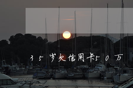 35岁欠信用卡50万