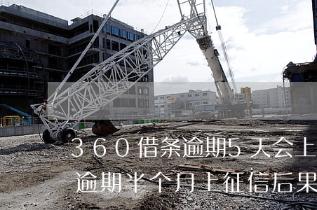 360借条逾期5天会上征信吗(360借条逾期半个月上征信?后果有多严重?)