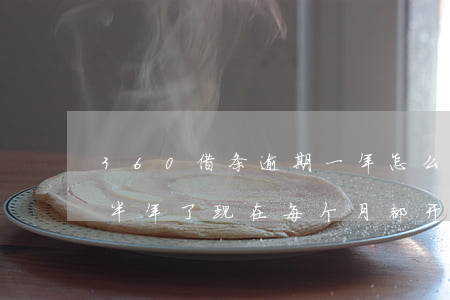 360借条逾期一年怎么样(360借条逾期半年了现在每个月都开始还几百块)