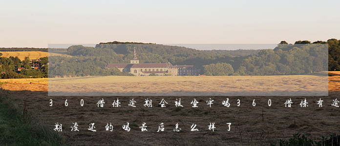360借条逾期会被坐牢吗 360借条有逾期没还的吗?最后怎么样了?