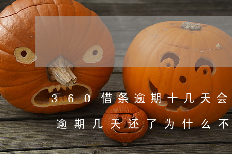 360借条逾期十几天会怎么样(360借条逾期几天还了,为什么不能借款了)