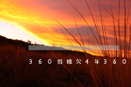 360借條欠4年(360借條借四萬兩年)