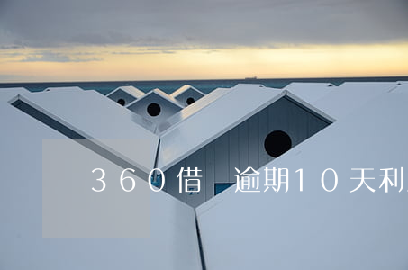 360借條逾期10天利息多少-