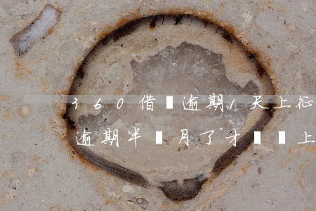 360借條逾期1天上征信嗎-360借條逾期半個月了才還會上征信嗎