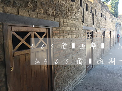 360借條逾期會(huì)影響我還房貸么(360借條逾期十天還上以后影響貸款買房嗎)