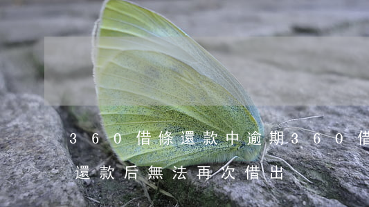 360借條還款中逾期(360借條逾期一天還款后無法再次借出)