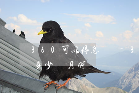 360可以停息掛賬-360停息掛賬最久多少個月啊