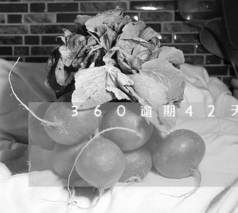 360逾期42天(360逾期了一個小時)