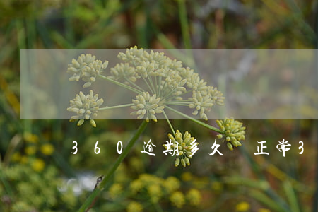 360逾期多久變正常（360逾期可以開戶嗎）