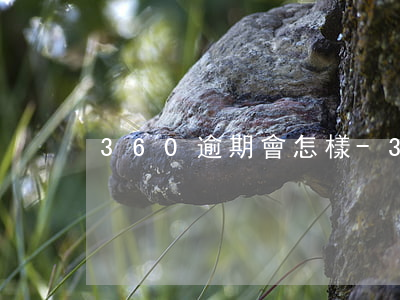 360逾期會怎樣-360逾期多久變正常