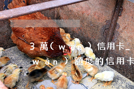 3萬(wàn)信用卡_能透支多少(3萬(wàn)額度的信用卡可以透支多少錢(qián))